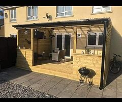 Pergolas, decking, garden rooms.