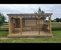 Pergolas, decking, garden rooms.