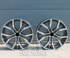 VW Santiago style alloy wheels 5x112 - Image 3/9