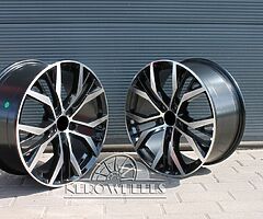 VW Santiago style alloy wheels 5x112 - Image 5/9