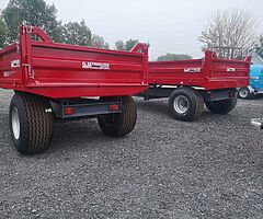 Tractor trailer 12x7 tipping trailer