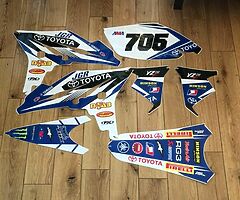 2010-2013 Yamaha YZ250F plastics and graphics NEW