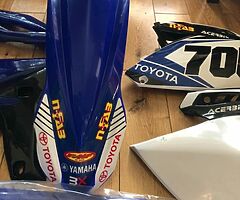 2010-2013 Yamaha YZ250F plastics and graphics NEW