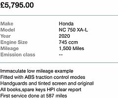 2020 Honda NC750 - Image 8/9