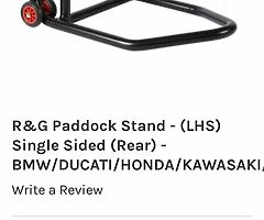 R&G single swing arm paddock stand