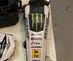 YZ 125 plastics with graphics