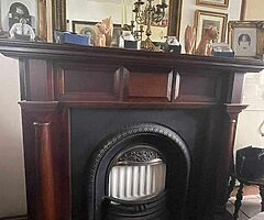 Mahogany fireplace