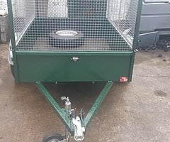 As new 6x4 meshside steel trailer - Image 4/9