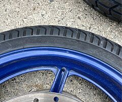 Honda cbr 600 wet tyres & rims cbr600