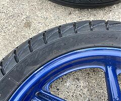 Honda cbr 600 wet tyres & rims cbr600 - Image 5/5