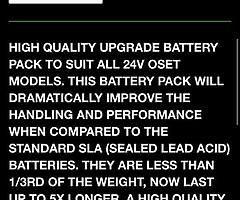 Wanted- boost battery for oset
