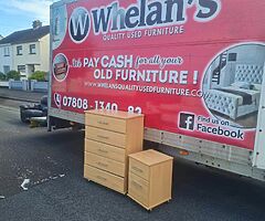 Tall 5 drawer chest of drawer £70 matching bedside locker £20