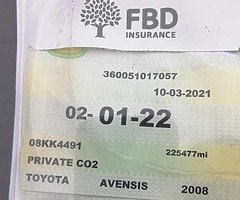 Toyota Avensis 2.0 D4D - 2008