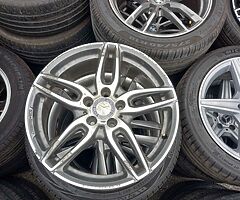 Mercedes 18s genuine AMG alloy wheels for sale - Image 3/4