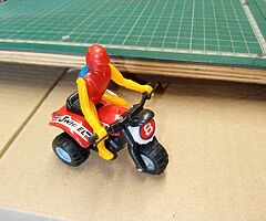 Classic NOS ATC 3 wheeler pullback toy trike in blue or silver