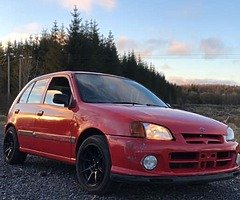 Toyota starlet  *will swap for 5x120 alloys*