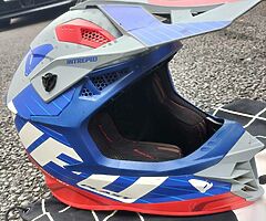 UFO Motorcross helmet with 2 pairs of Google's