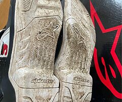 Alpinestars Tech 3S Youth Black White motocross boots 
Euro 42 size 7