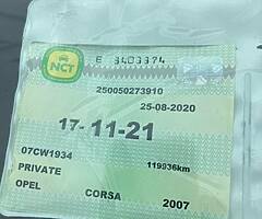 Corsa auto for sale [hidden information] n c t 11/2022