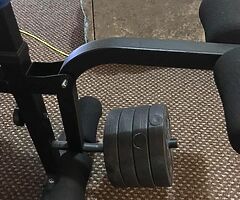 Weight bench and weights - Image 4/6