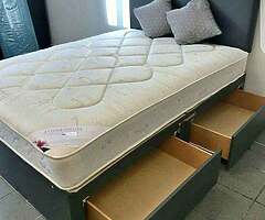 40% Off On Brand New Double Divan bed - Order Now - Payment at the time of delivery