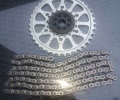 Chain and and sprockets