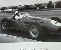 Motor Racing Original Very Rare Photo Maserati 1956 British Grand Prix