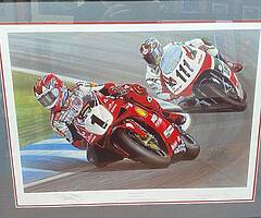 CARL FOGARTY RAY GOLDSBROUGH LIMITED PRINT - "THE ONE & ONLY" ORIGINAL SIGNATURE Isle of Man TT - Image 5/5