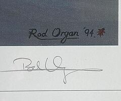 ORIGINAL ROD ORGAN PRINT FOGGY, WITH CLOUDS No 350/500 CARL FOGARTY Isle of Man TT BSB WSB MOTOgp