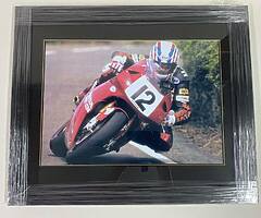 Phillip McCallen - Framed Print Honda Briton Isle of Man TT Joey Dunlop Ulster Grand Prix NW200 BSB