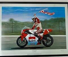 ORIGINAL & LIMITED ROD ORGAN Print No:491/500 WAYNES WORLD Isle of Man TT Joey Dunlop - Image 5/5