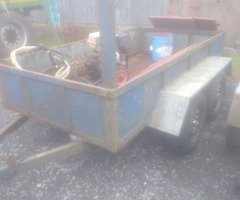 8 by 4.6ft car trailer.