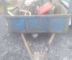 8 by 4.6ft car trailer.
