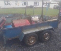 8 by 4.6ft car trailer.