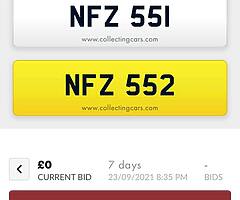 Pair of dateless regs NO RESERVE AUCTION