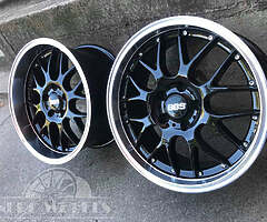 Staggered BBS BM style alloys 5x120