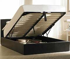 Lethaer bed With Storage In Stock - Order Now !!