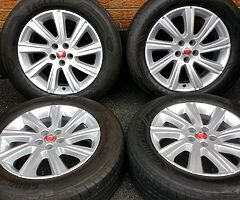 IMMACULATE 18" GENUINE JAGUAR E PACE (2018) ALLOYS GOODYEAR EAGLE F1 TYRES 5x108 WHEELS VOLVO XC90