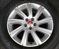 IMMACULATE 18" GENUINE JAGUAR E PACE (2018) ALLOYS GOODYEAR EAGLE F1 TYRES 5x108 WHEELS VOLVO XC90 - Image 5/10