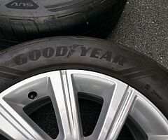 IMMACULATE 18" GENUINE JAGUAR E PACE (2018) ALLOYS GOODYEAR EAGLE F1 TYRES 5x108 WHEELS VOLVO XC90 - Image 7/10