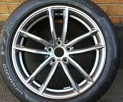 IMMACULATE 18" GENUINE BMW 5 SERIES G30 G31 M SPORT 662M ALLOYS PIRELLI TYRES 5x112 WHEELS - Image 4/10