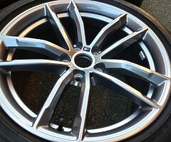 IMMACULATE 18" GENUINE BMW 5 SERIES G30 G31 M SPORT 662M ALLOYS PIRELLI TYRES 5x112 WHEELS - Image 9/10