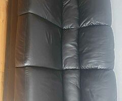 Real leather sofa with electric recliner over £1000 New