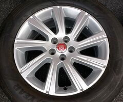 18" JAGUAR E PACE ALLOYS GOODYEAR EAGLE TYRES IMMACULATE WHEELS 5x108 VOLVO XC90 LAND ROVER - Image 4/9