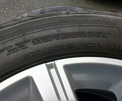 18" JAGUAR E PACE ALLOYS GOODYEAR EAGLE TYRES IMMACULATE WHEELS 5x108 VOLVO XC90 LAND ROVER - Image 8/9