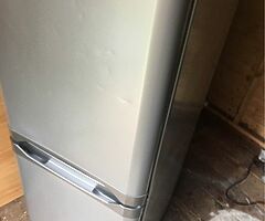 Silver fridge freezer
