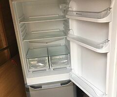 Silver fridge freezer