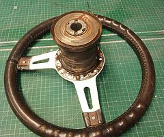 Classic beetle steering wheel and boss