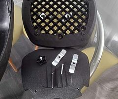 Motorcycle scooter tail back box 50+ ltr and mounting plate