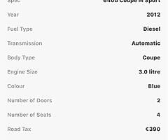 BMW 640D 320Hp 2012 Full Mpack low Km - Image 8/10